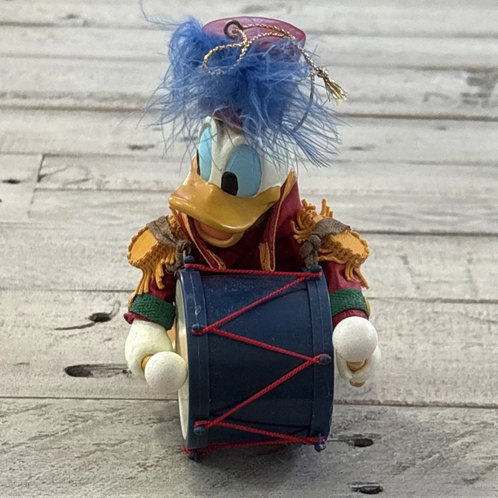 Kurt S Adler Disney Donald Duck Marching Drum Vintage Christmas‎ Ornament